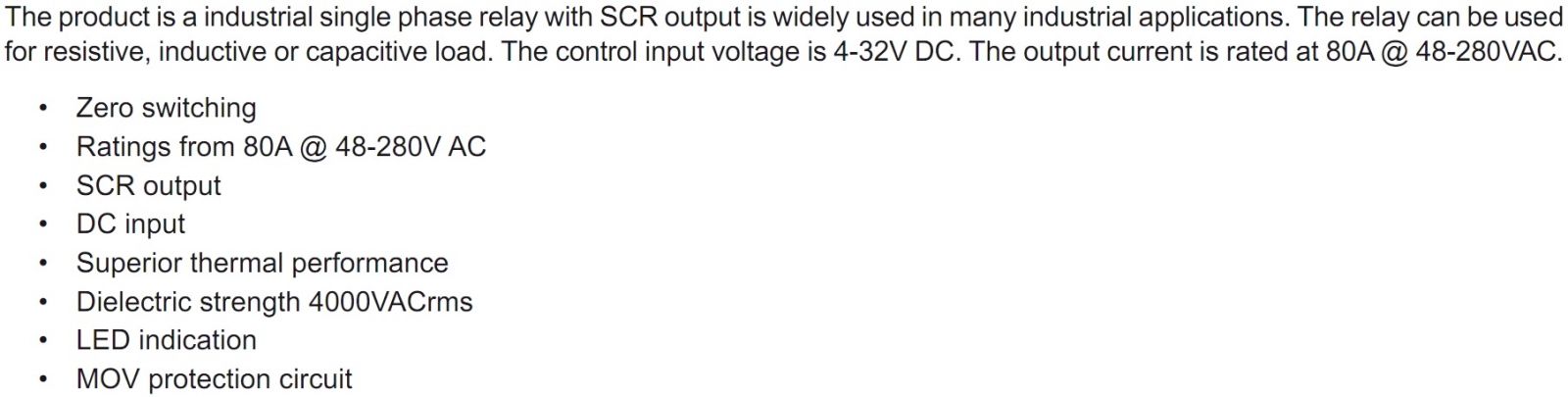 ממסר מצב מוצק MULTICOMP PRO MCKSI240D80-LM TEXT